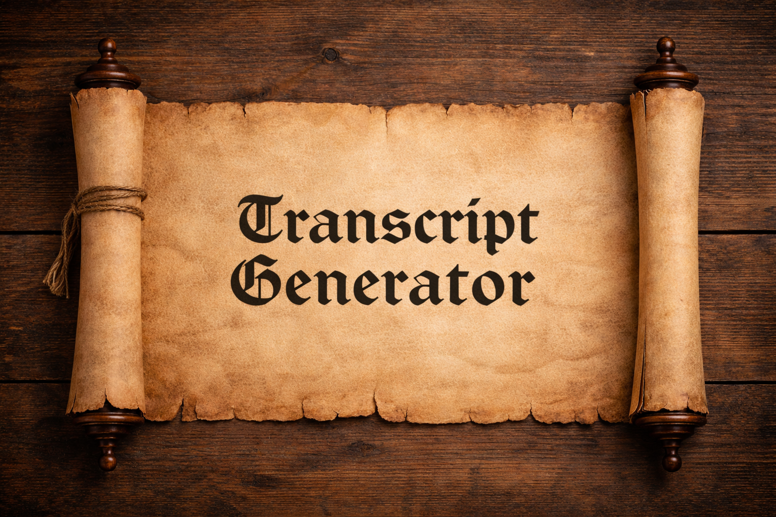 Transcript Generator
